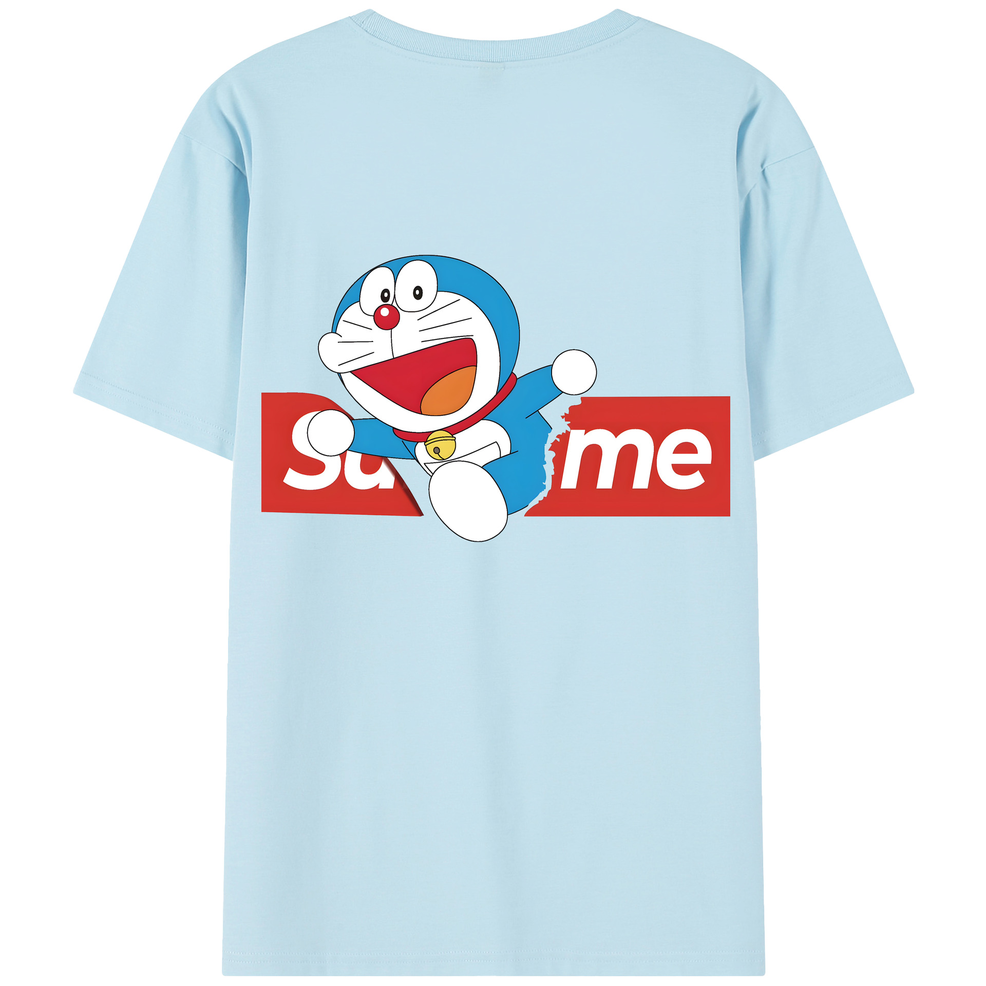 （画像用） ドラえもん Doraemon 綿100％半袖Tシャツ（背面プリント）